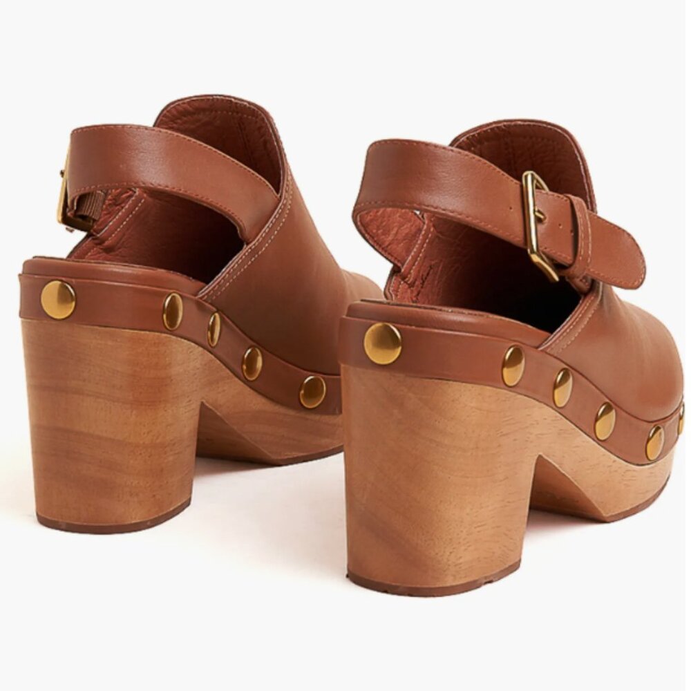 Charlotte Stone Hari Platform Slingback Studded Clog Size 8 NWT - Picture 2 of 11